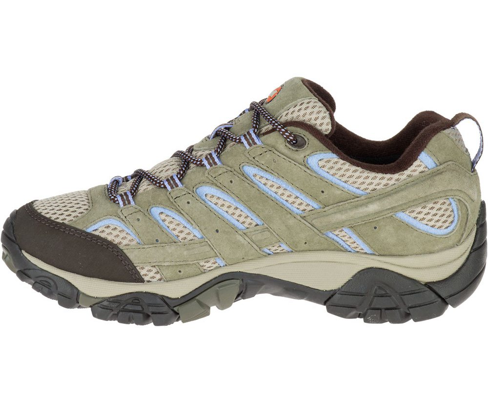 Merrell Hiking Shoes Olive - Moab 2 Waterproof - Womens 60DCYAGIU